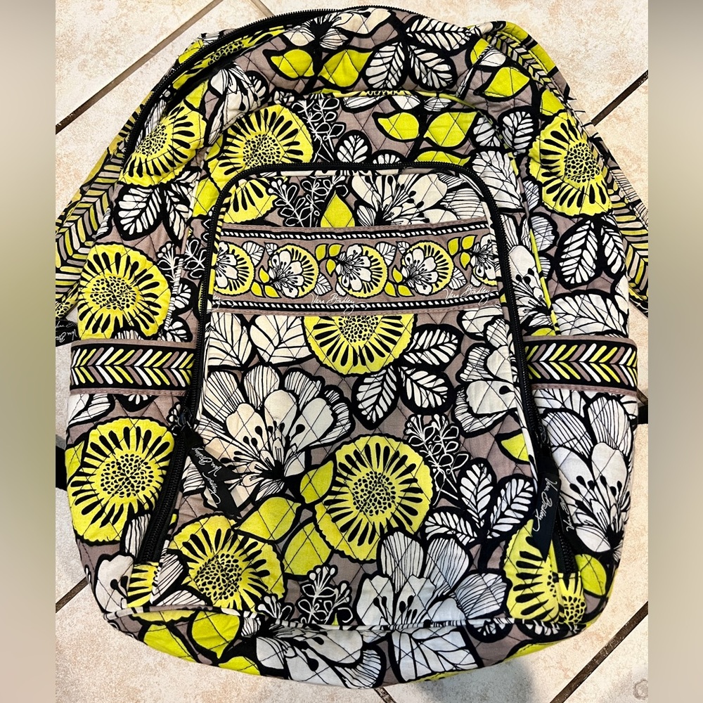 Vera Bradley “Citron” Large Backpack